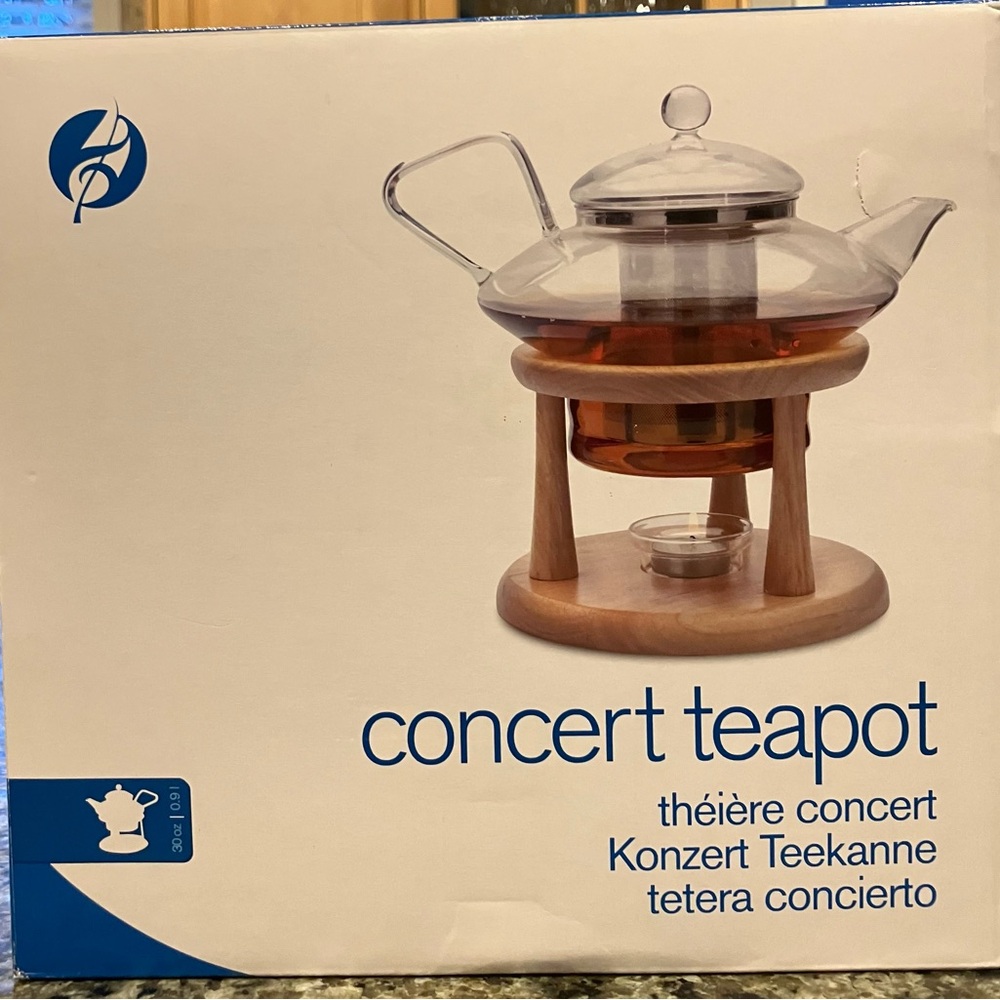 New Adagio Glass Concert Teapot - Picture 2 of 6